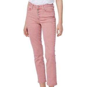 PAIGE Pink Straight Leg Jeans